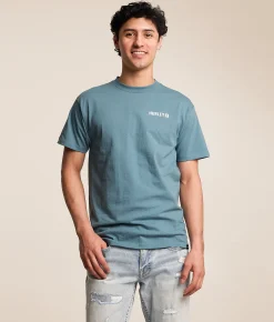 Tops|Graphic T-Shirts | Hurley Four Corners T-Shirt Ocean Blue