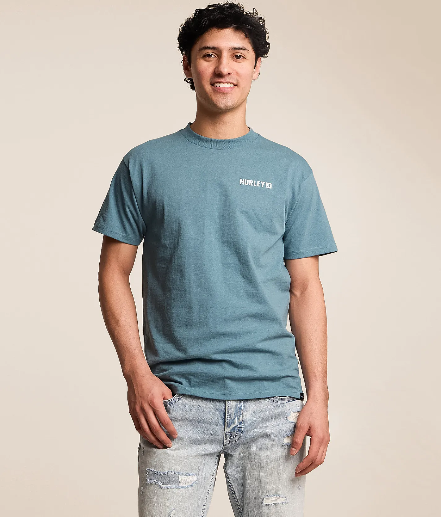 Tops|Graphic T-Shirts | Hurley Four Corners T-Shirt Ocean Blue