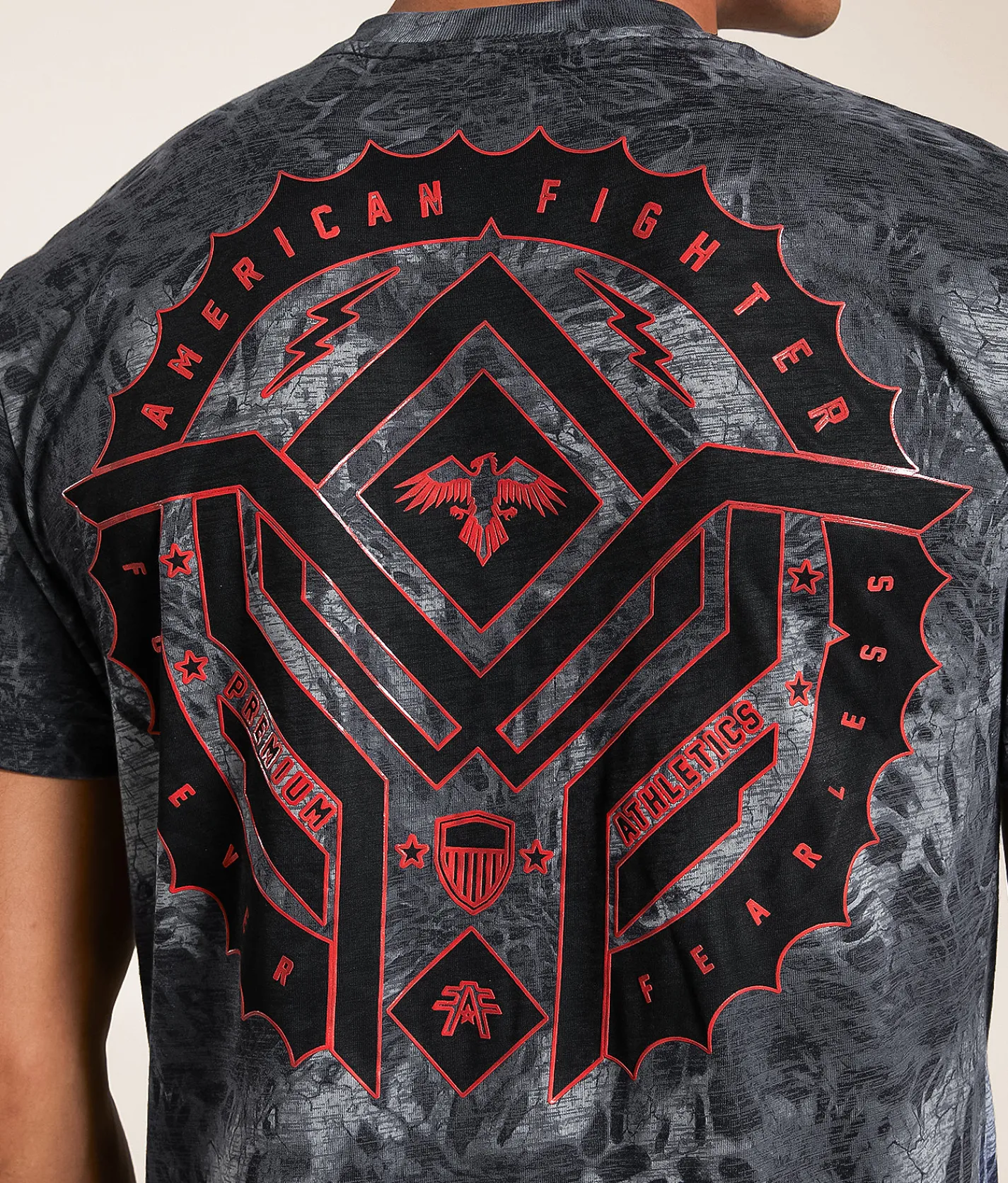 Tops|Graphic T-Shirts | American Fighter Foxpark T-Shirt Heather Grey Multi