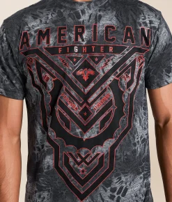 Tops|Graphic T-Shirts | American Fighter Foxpark T-Shirt Heather Grey Multi