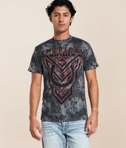 Tops|Graphic T-Shirts | American Fighter Foxpark T-Shirt Heather Grey Multi
