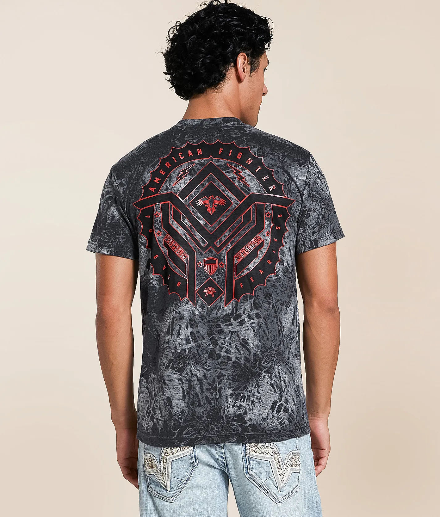 Tops|Graphic T-Shirts | American Fighter Foxpark T-Shirt Heather Grey Multi
