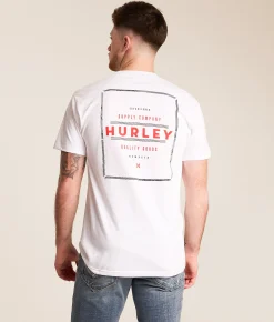 Tops|Graphic T-Shirts | Hurley Framed Out T-Shirt White