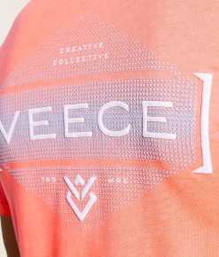 Tops|Graphic T-Shirts | Veece Framework Fade T-Shirt Neon Flamingo Pink