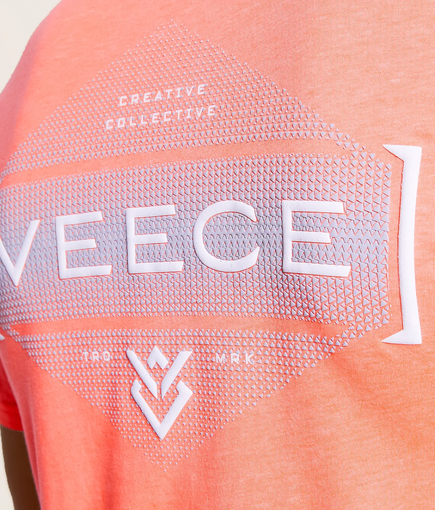 Tops|Graphic T-Shirts | Veece Framework Fade T-Shirt Neon Flamingo Pink