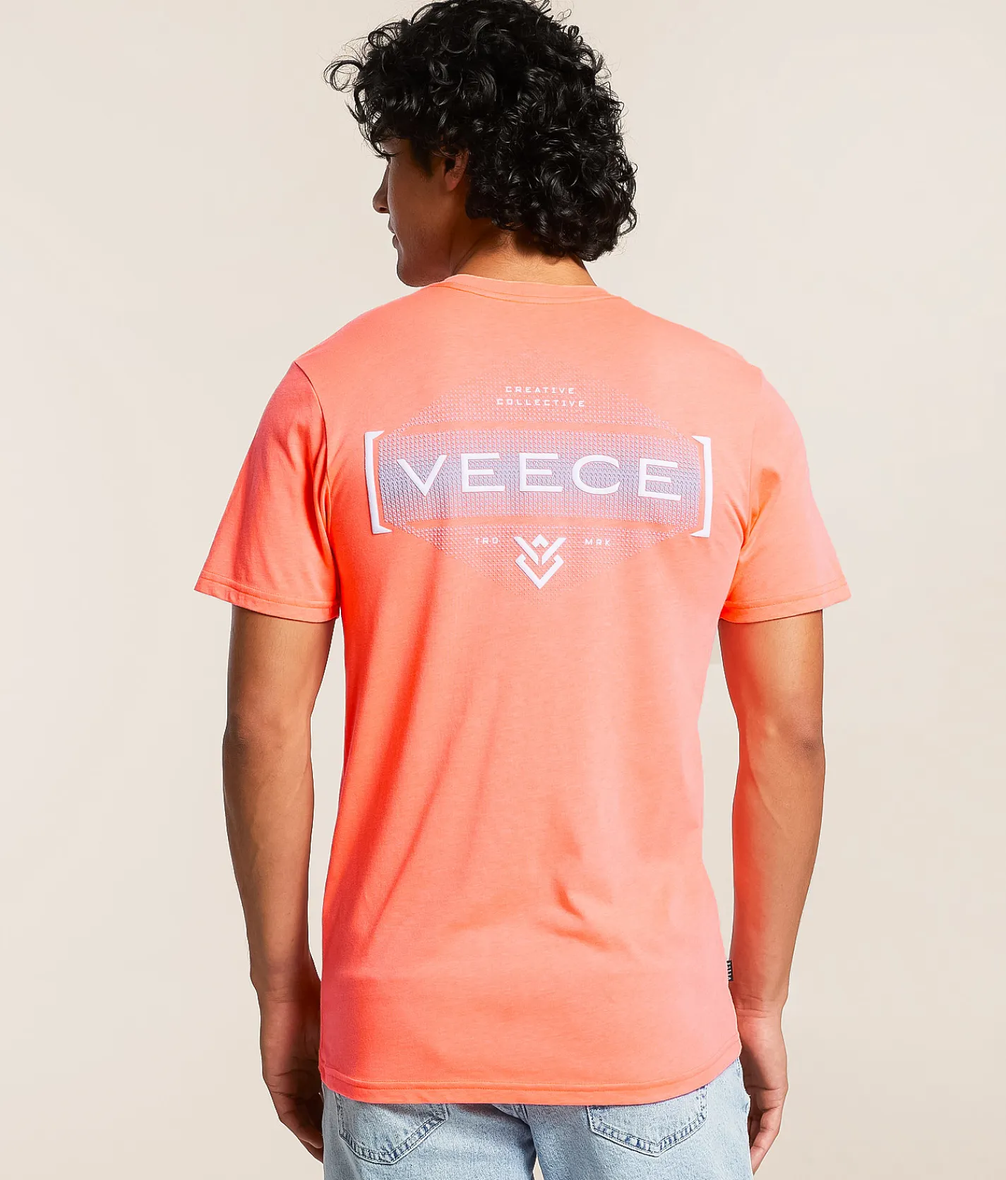 Tops|Graphic T-Shirts | Veece Framework Fade T-Shirt Neon Flamingo Pink