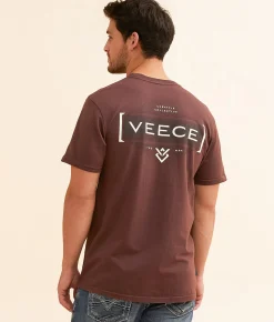 Graphic T-Shirts | Veece Framework T-Shirt Bitter Chocolate