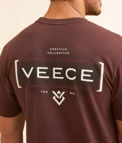Graphic T-Shirts | Veece Framework T-Shirt Bitter Chocolate