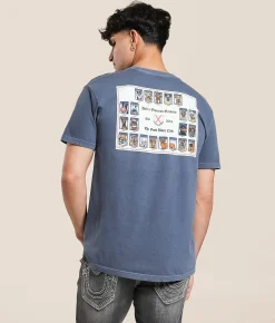 Tops|Graphic T-Shirts | Old Row Frat Composite T-Shirt Denim
