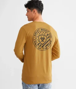 Graphic T-Shirts | Ariat Free Circle T-Shirt Harvest Gold