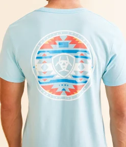 Graphic T-Shirts | Ariat Freedom Circle T-Shirt Sky Blue Heather