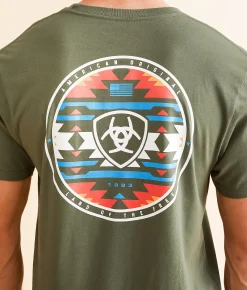 Ariat Freedom Circle T-Shirt Surplus Green Sale