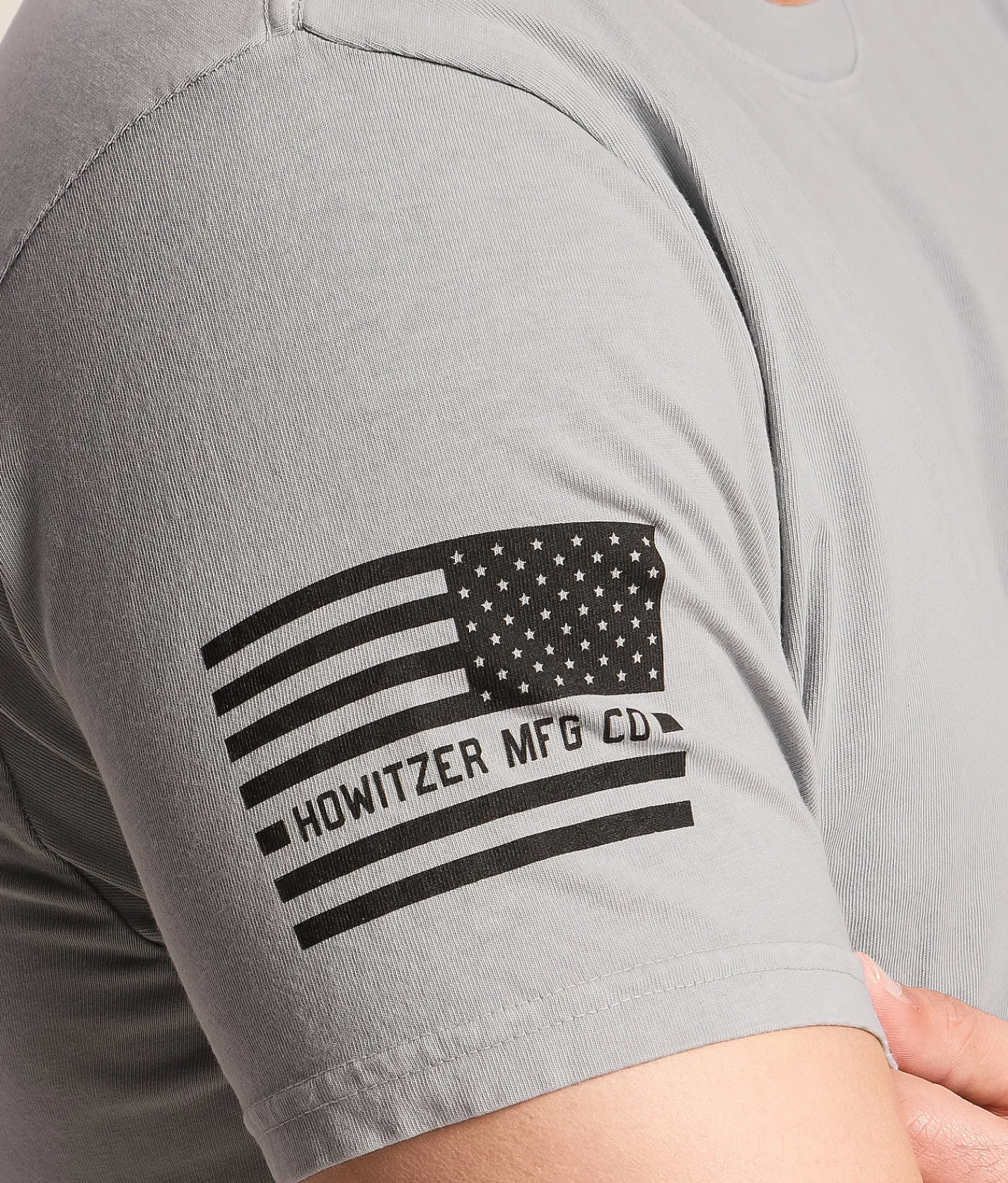 Tops|Graphic T-Shirts | Howitzer Freedom Defender T-Shirt Silver Lava Wash