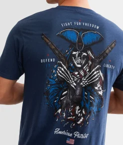 Graphic T-Shirts | Howitzer Freedom Fighter T-Shirt Denim Black Heather