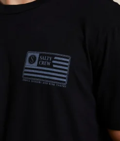Tops|Graphic T-Shirts | Salty Crew Freedom Flag T-Shirt Black