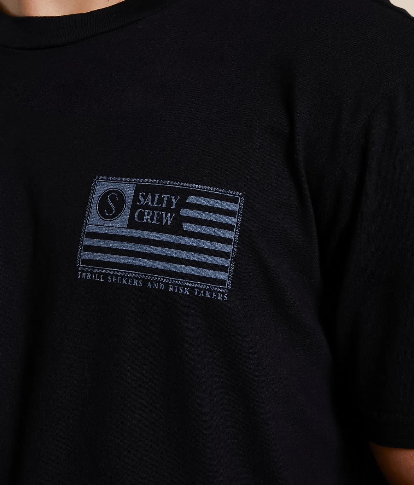 Tops|Graphic T-Shirts | Salty Crew Freedom Flag T-Shirt Black