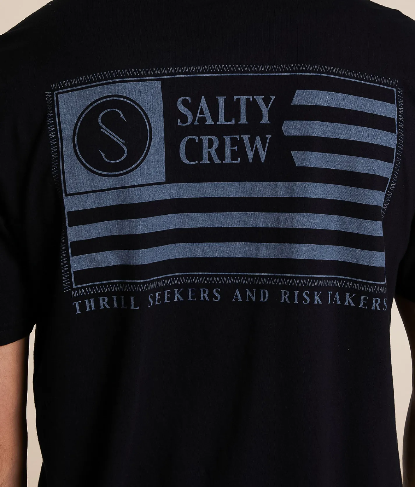 Tops|Graphic T-Shirts | Salty Crew Freedom Flag T-Shirt Black