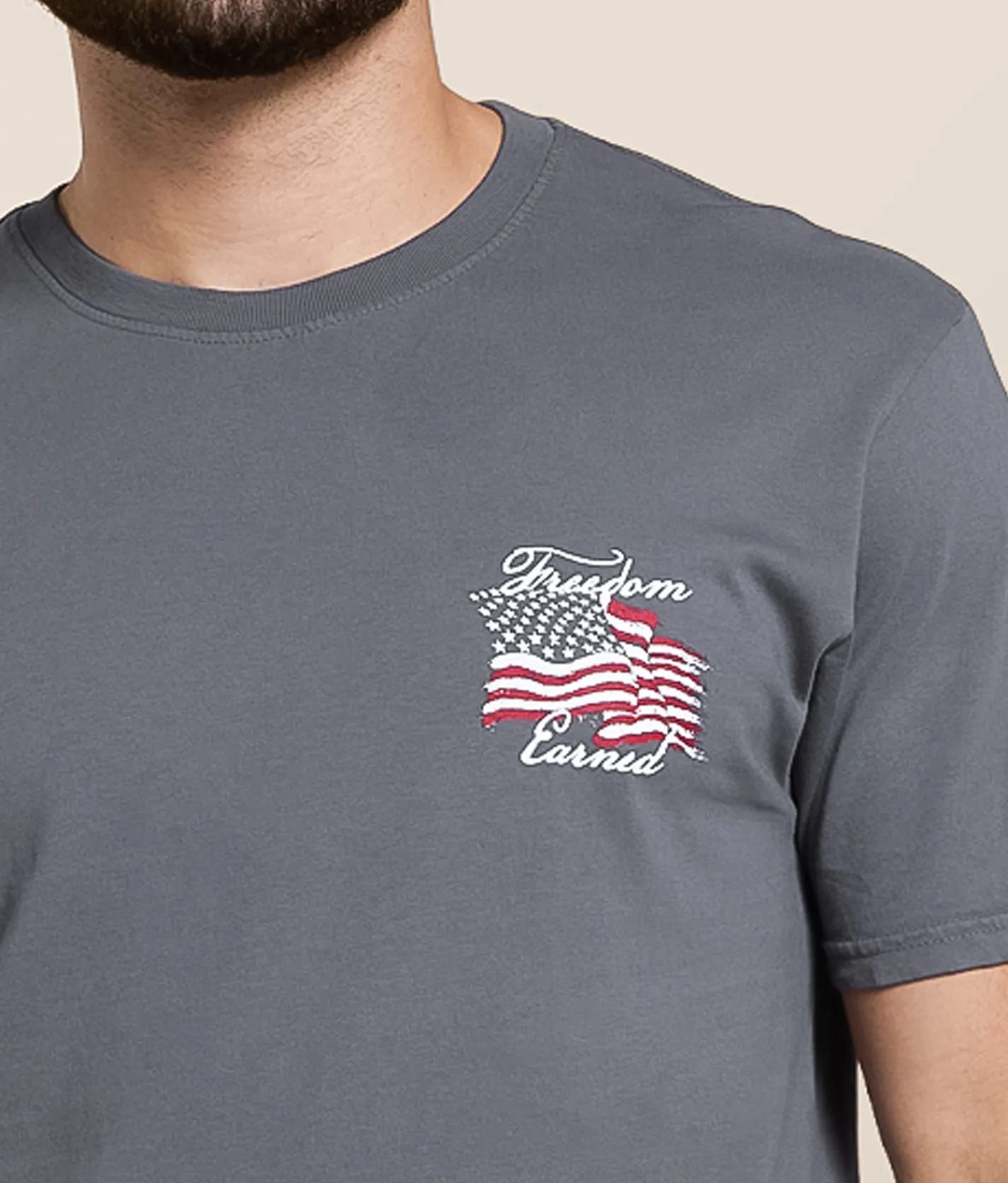 Tops|Graphic T-Shirts | Howitzer Freedom Flag T-Shirt Turbulence