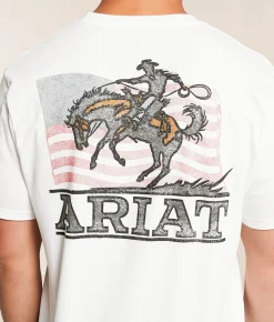 Tops|Graphic T-Shirts | Ariat Freedom Flow T-Shirt White
