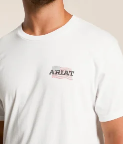 Tops|Graphic T-Shirts | Ariat Freedom Flow T-Shirt White