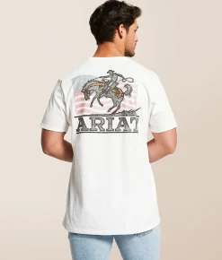 Tops|Graphic T-Shirts | Ariat Freedom Flow T-Shirt White
