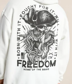 Howitzer Freedom Hooded Sweatshirt Antique White