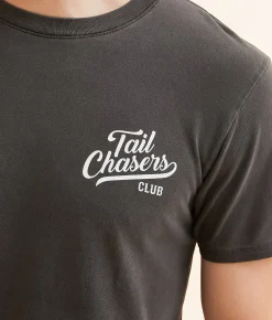 Tail Chasers Club Freedom Hunt T-Shirt Pepper Pigment Dye Outlet