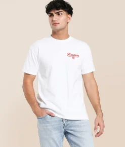 Tops|Graphic T-Shirts | The Brave Ones Freedom In The River T-Shirt White