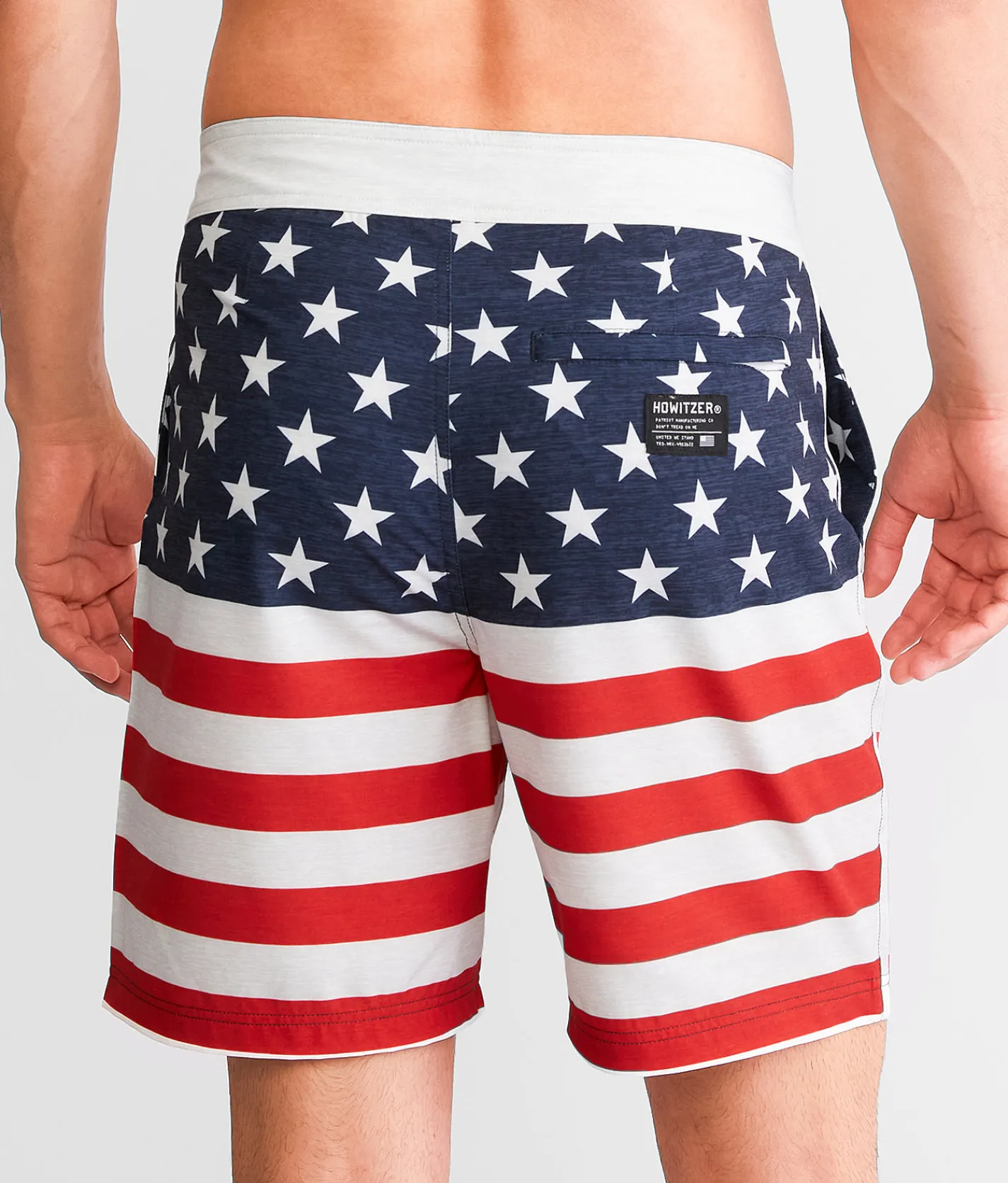 Howitzer Freedom Stretch Boardshort White Clearance