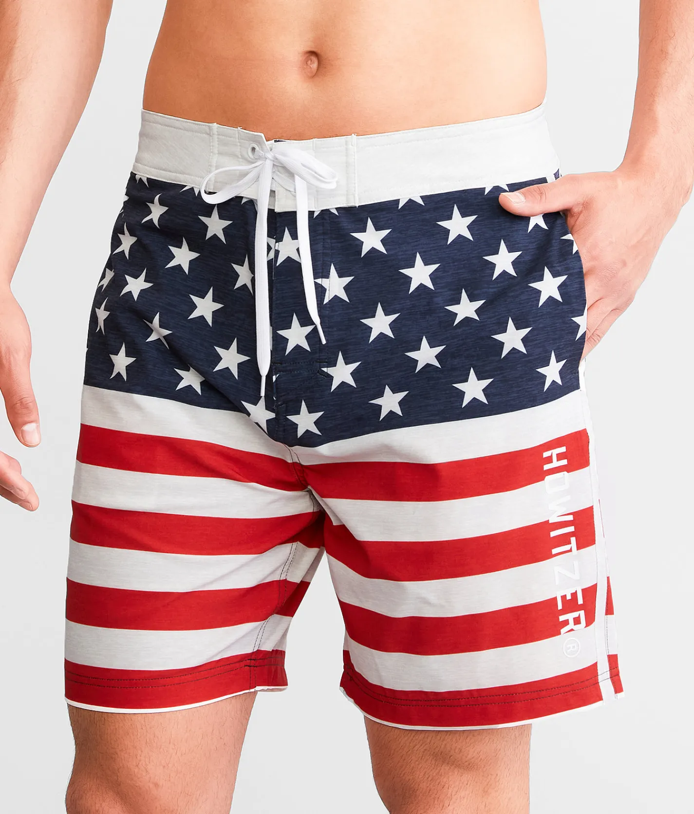 Howitzer Freedom Stretch Boardshort White Clearance