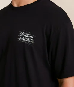 Tops|Graphic T-Shirts | Howitzer Freedom Stripes T-Shirt Black