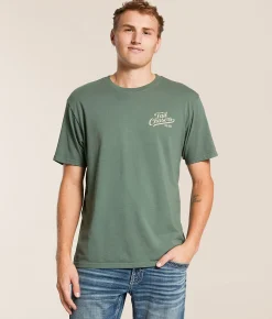 Tops|Graphic T-Shirts | Tail Chasers Club Freedom To Hunt T-Shirt Mulled Basil