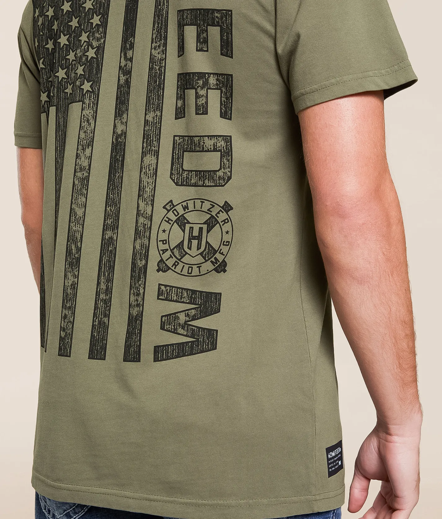 Tops|Graphic T-Shirts | Howitzer Freedom T-Shirt Tea Leaf