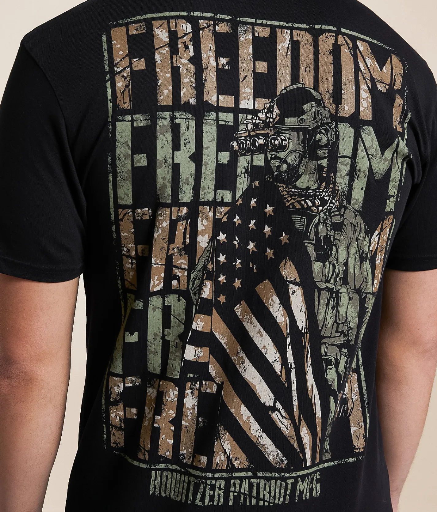 Graphic T-Shirts | Howitzer Freedom Warrior T-Shirt Black