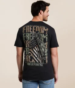 Graphic T-Shirts | Howitzer Freedom Warrior T-Shirt Black