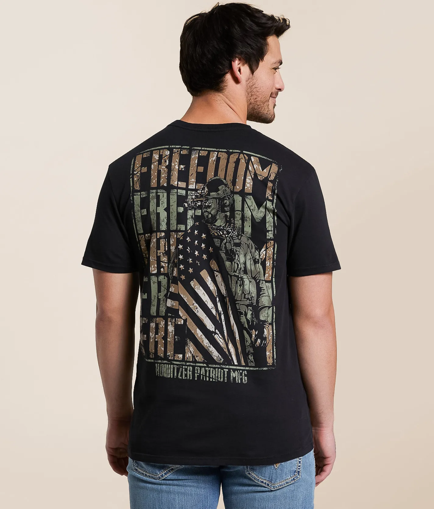 Graphic T-Shirts | Howitzer Freedom Warrior T-Shirt Black