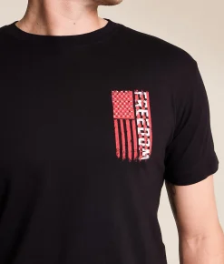 Tops | Howitzer Free Flag T-Shirt Black