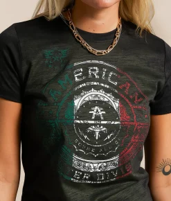 Tops | American Fighter Freemont T-Shirt Black Military Green