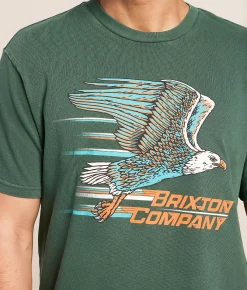 Brixton Free T-Shirt Primal Green Worn Wash