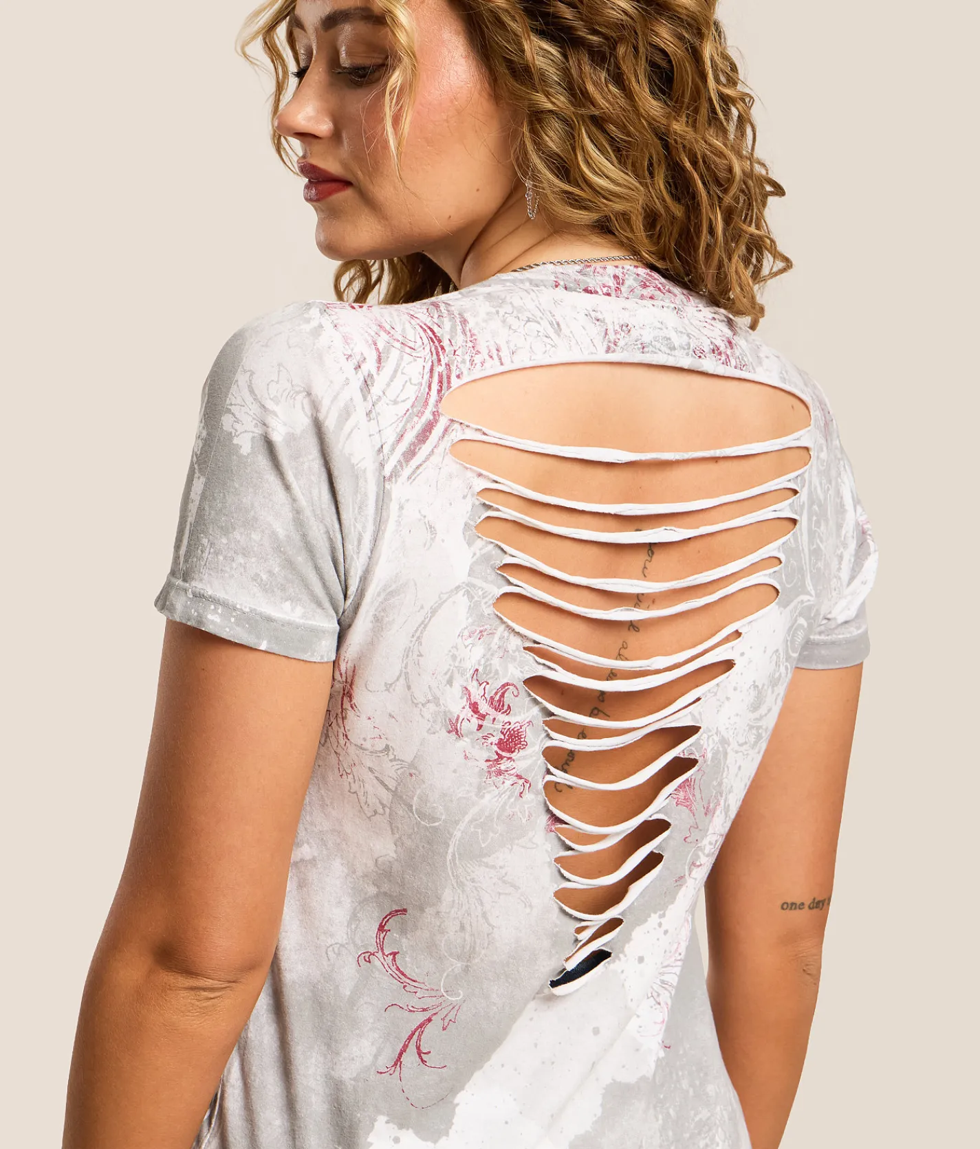 Affliction Free T-Shirt White Hot