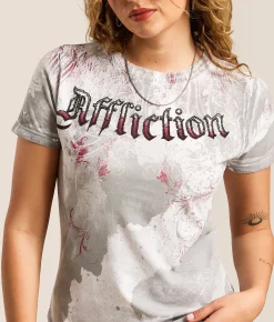 Affliction Free T-Shirt White Hot