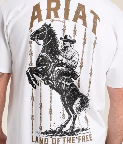 Ariat Frontier Patriot T-Shirt White Hot