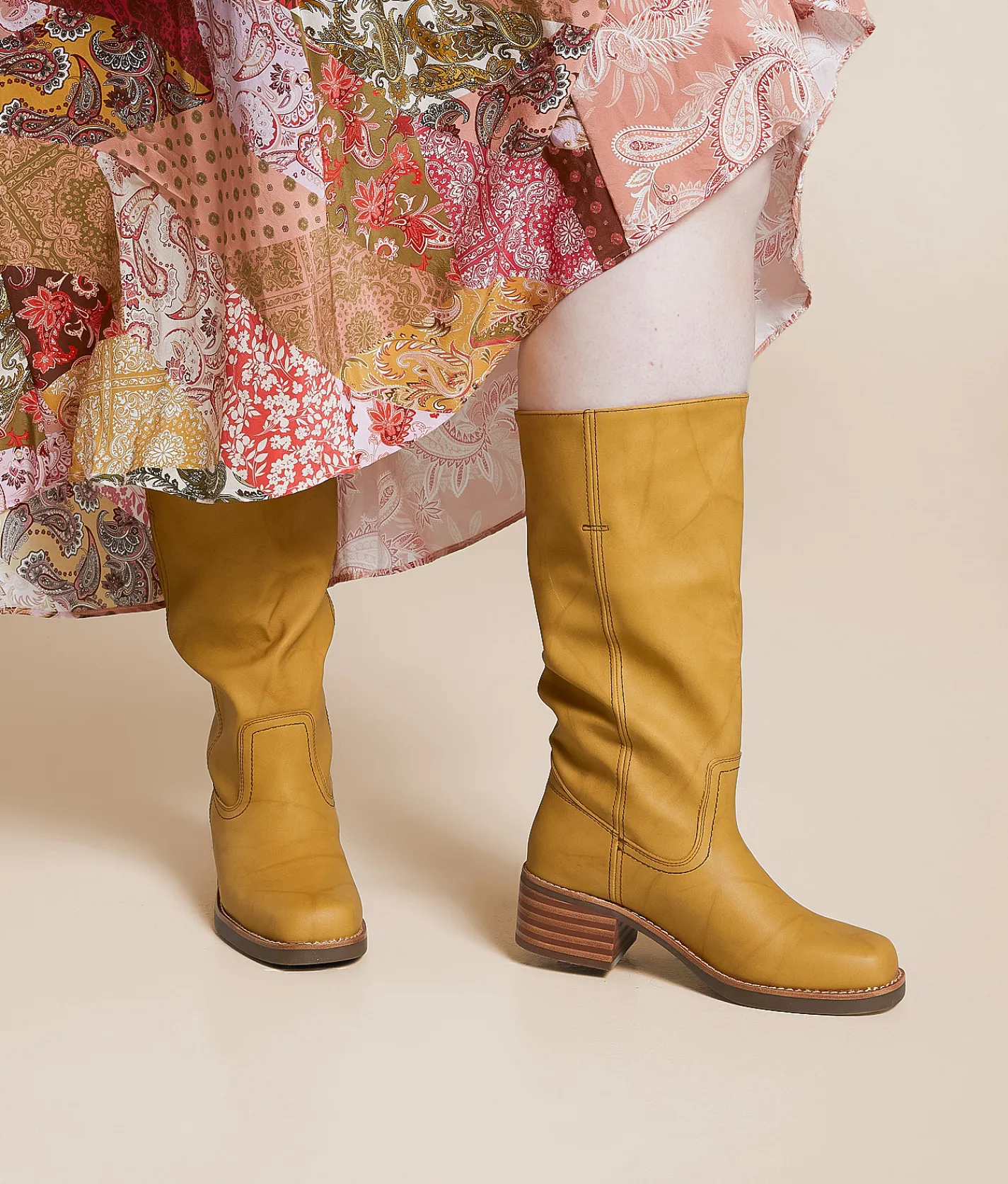 Frye and Co. Frye and Co. Miranda Wide Calf Boot Banana Best