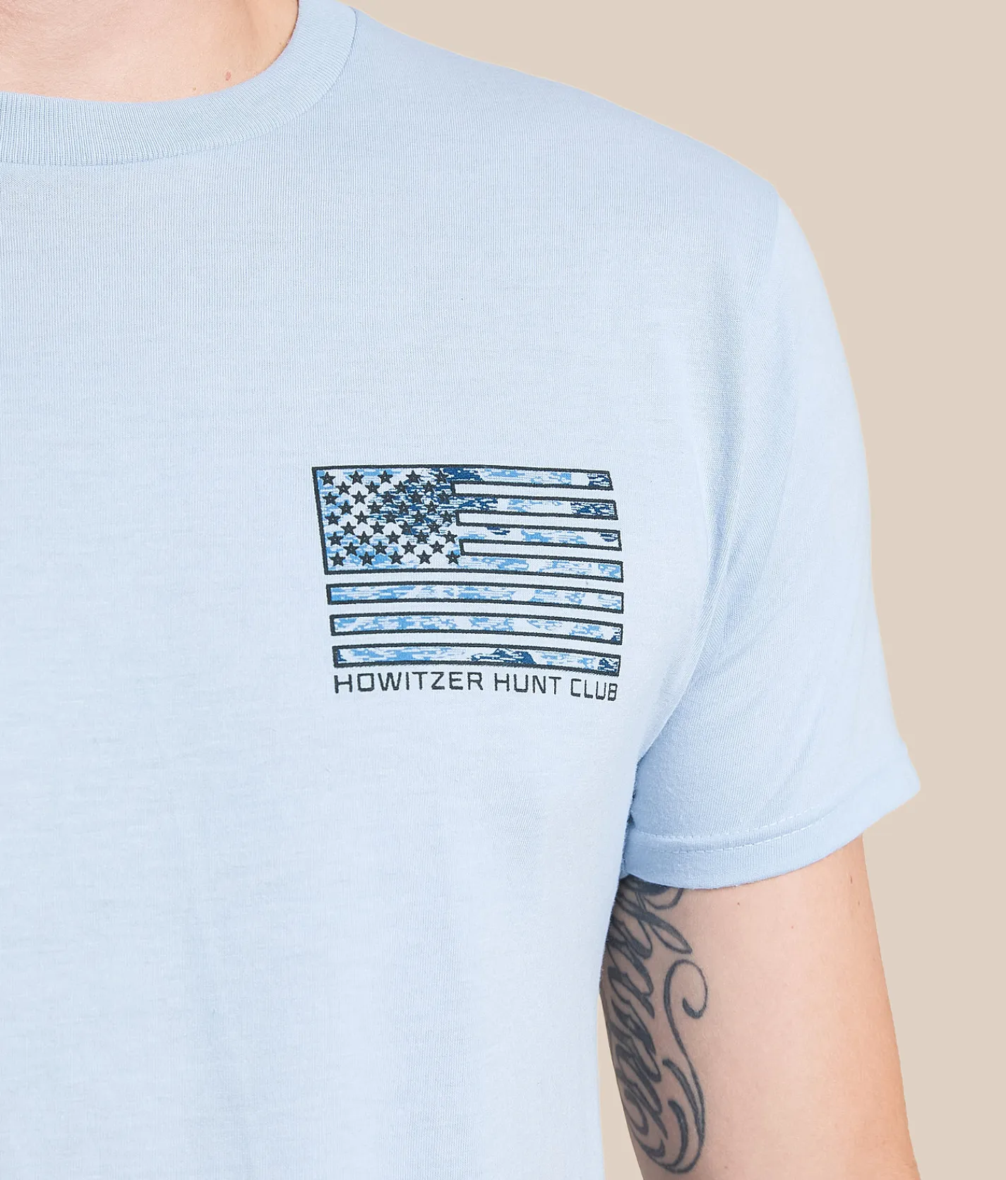 Howitzer Fueled T-Shirt Cali Blue Heather Hot
