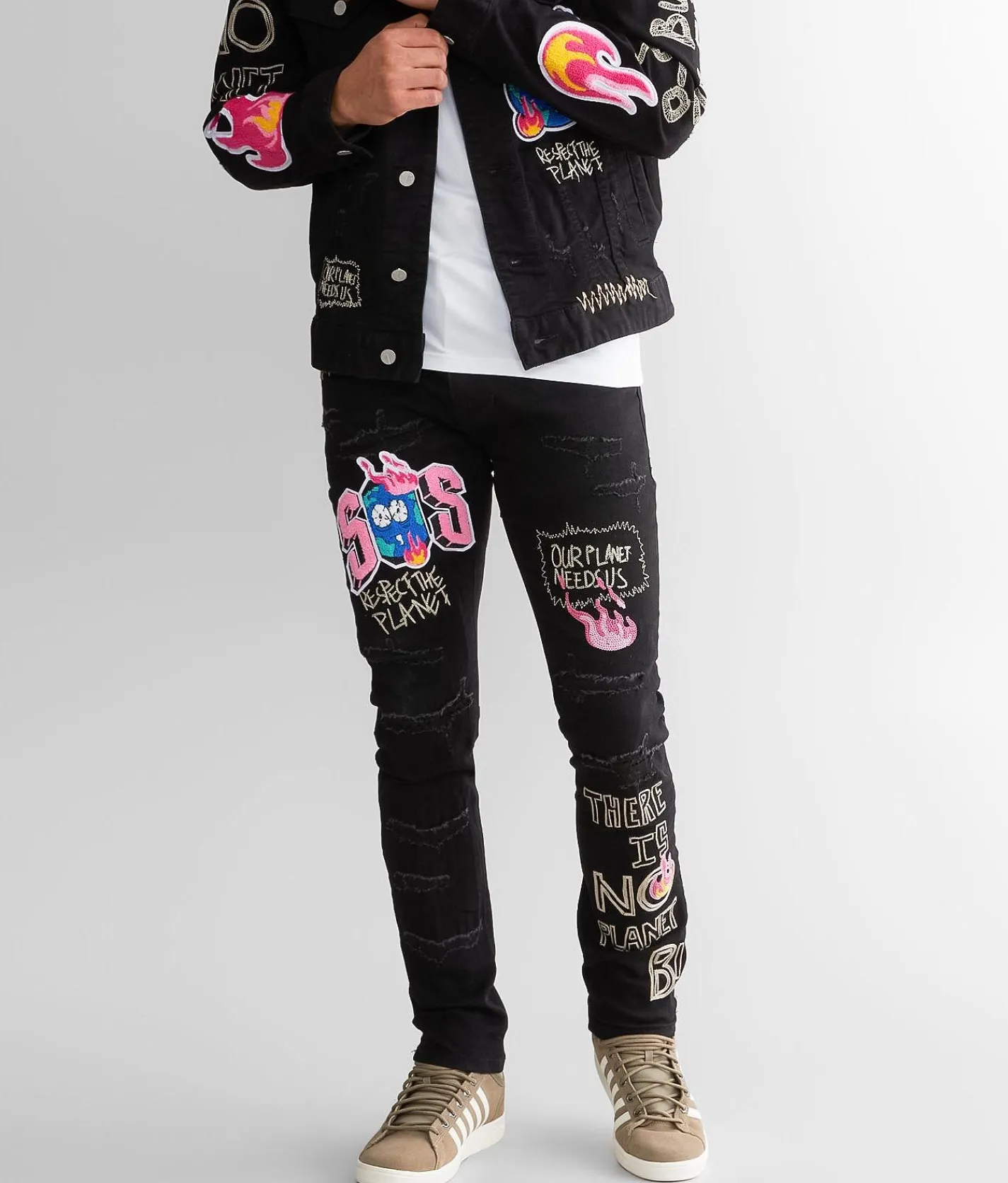 First Row® Future Straight Stretch Jean Black Best