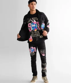 First Row® Future Straight Stretch Jean Black Best