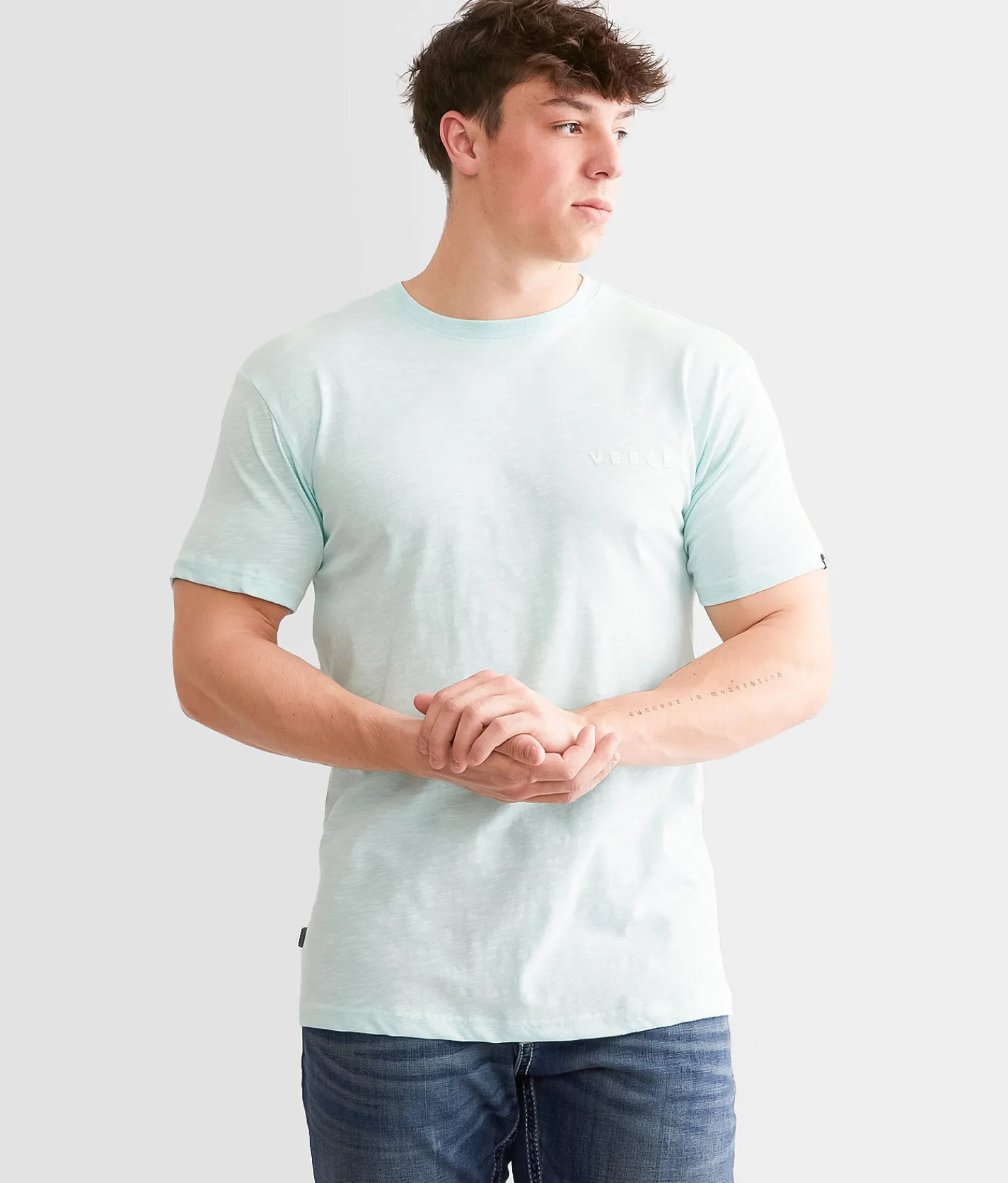 Veece Futurist T-Shirt Blue Tint White Best