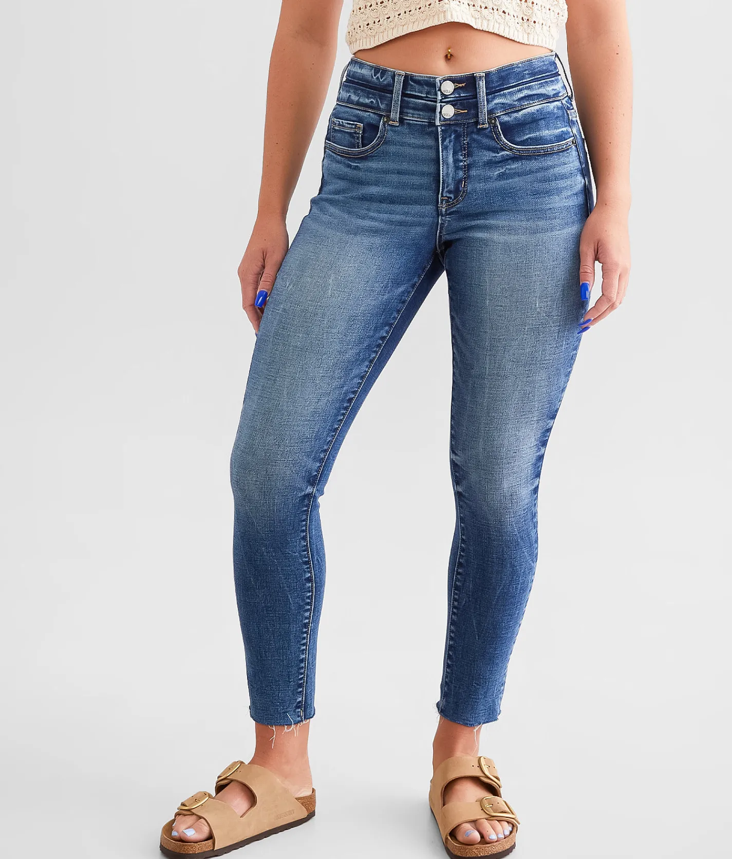 BKE Gabby Ankle Skinny Stretch Jean Balcom 6 Outlet