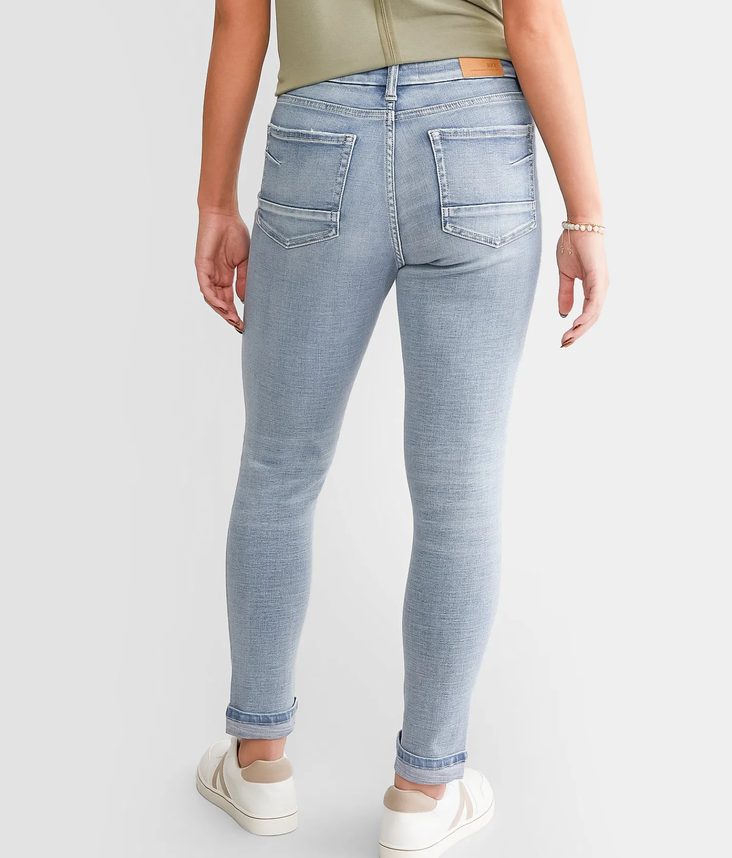 BKE Gabby Ankle Skinny Stretch Jean Elmore 3 Hot