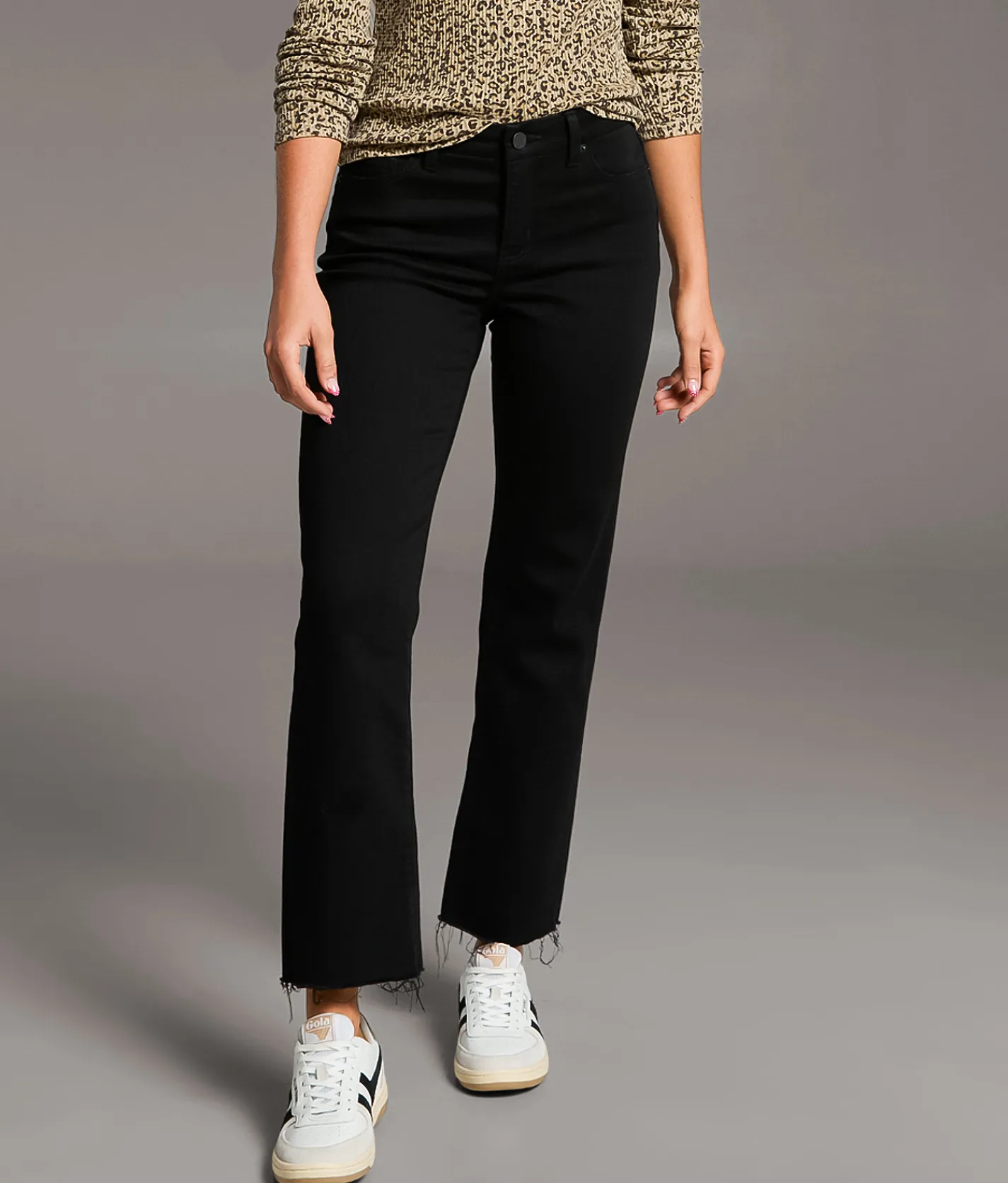 Jeans|Bottoms | BKE Gabby Cropped Straight Stretch Jean Black
